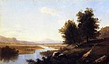Alfred Thompson Bricher Canvas Paintings - Landscape The Saco from Conway